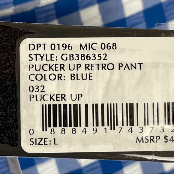 ☀️☀️☀️ Gianni Bini PUCKER UP 2 Piece Gingham Check Bikini - Picture 9 of 9